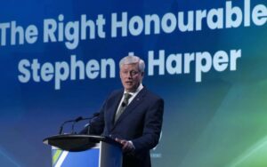 Stephen Harper steps out of shadows as Conservatives gain traction